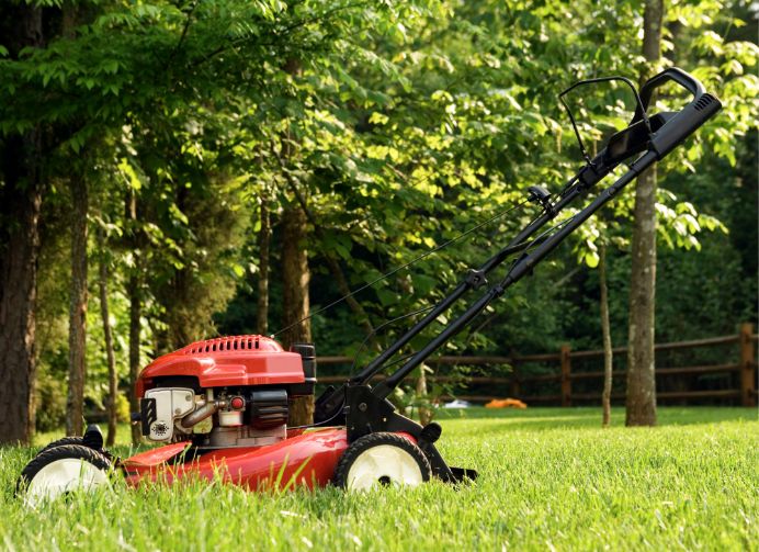 Store A Lawn Mower In The Shed Securely