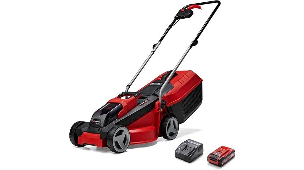 battery powered einhell lawnmower model