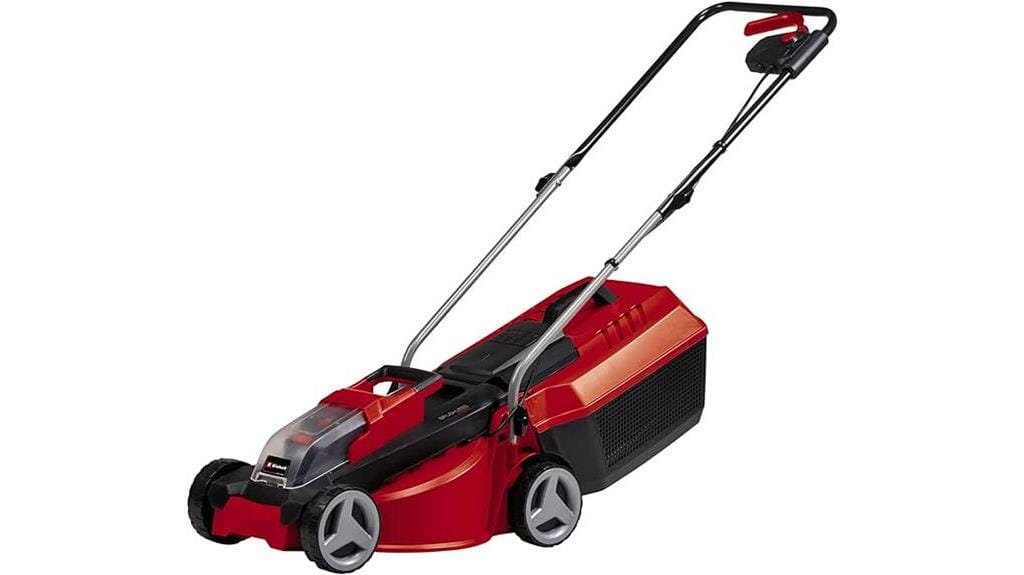 battery powered lawnmower by einhell