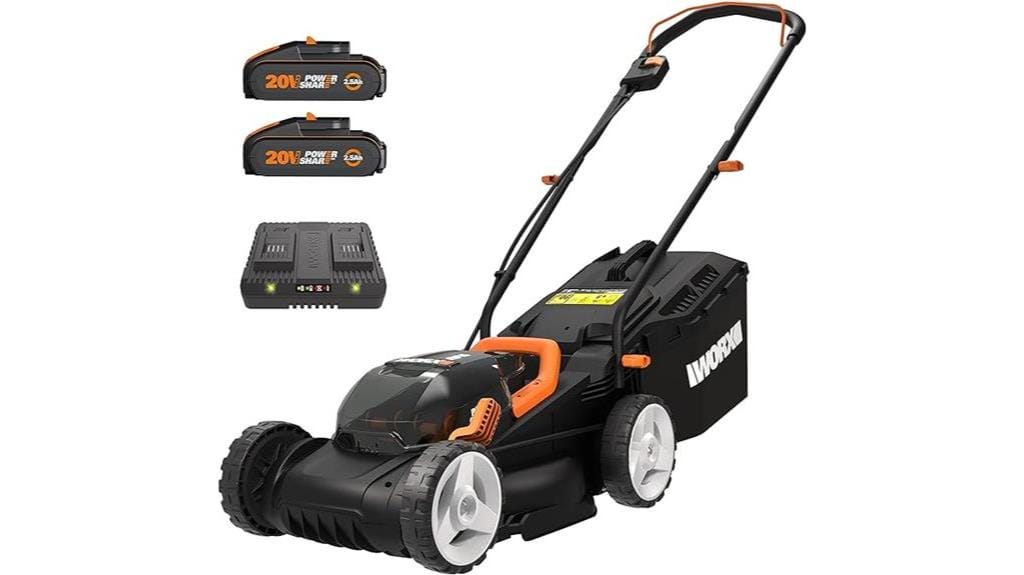 battery powered mower for lawns