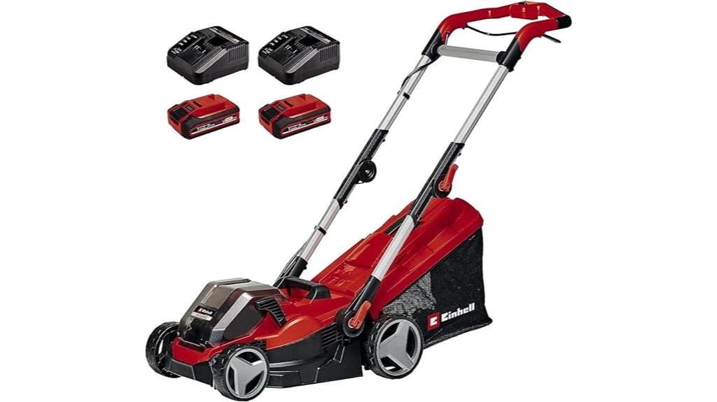 cordless lawnmower with battery