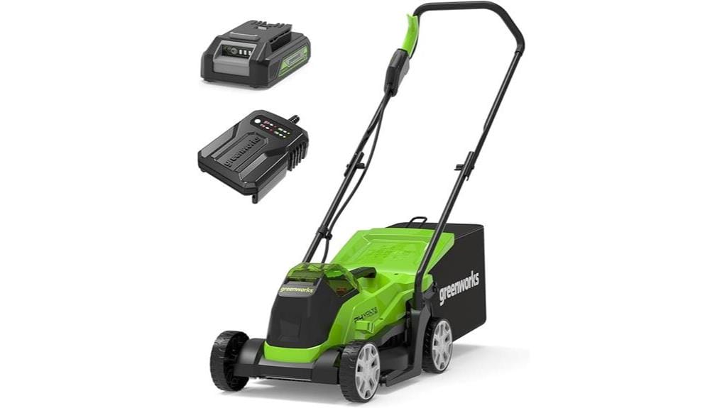 cordless lawnmower with battery