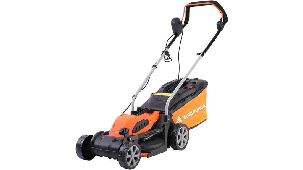 electric lawnmower with power